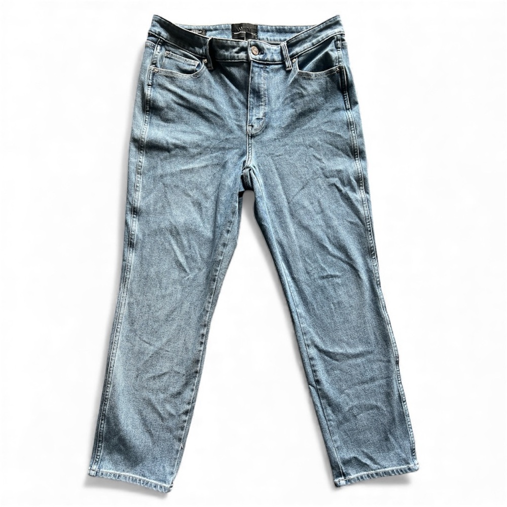 White House Black Market Women's High-Rise Blue Straight Leg Sculpt Jeans Sz 10